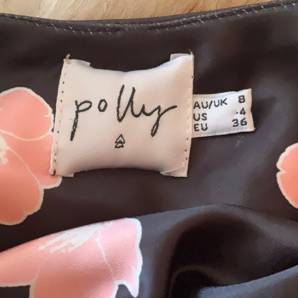 COPY - Princess Polly mini black dress with pink flowers - Picture 5 of 7